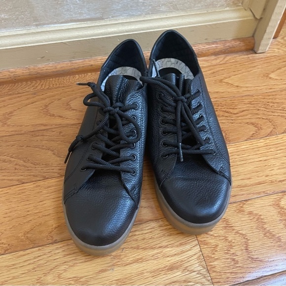 THE LAB BY DR SCHOLL’S LEATHER BLACK SNEAKERS SHOES AMALIE CASUAL Sz 8 US - Picture 4 of 15